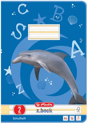 Produktbild von Schulheft A4 16 Blatt Lineatur 02 Packung mit 10 Stück