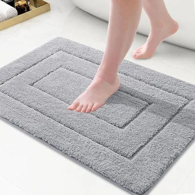 Produktbild von Famanu Badmatte Antirutsch Waschbar - 60 x 120 cm, Grau