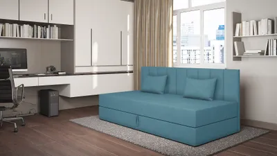 Obrázok produktu pre Váľanda s úložným priestorom 90x200 ALAMO 1 - svetlo modrá