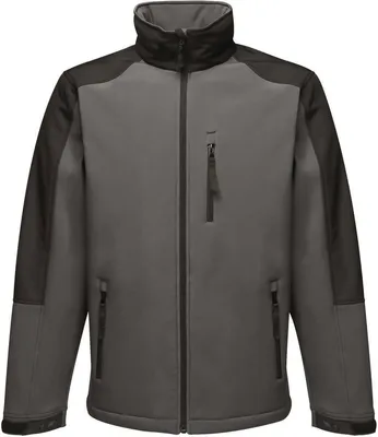 Produktbild von Regatta TRA650 | Hydroforce Softshell - Farbe: Seal Grey (Solid)/Black - Größe: M