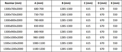 Obrázok produktu pre Mexen Velar sprchovací kút Posuvné dvere 130 x 70 cm, mráz, brúsený nikel - 871-130-070-31-97