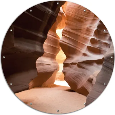 Produktbild von Wallario rundes Outdoor-Poster für Garten oder Balkon, Motiv Antelope Canyon Arizona  USA, 120 cm Durchmesser