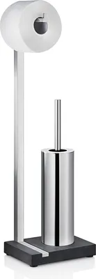 Produktbild von Blomus MENOTO, WC-Bürste & Halter, Schwarz, Edelstahl, Edelstahl, Edelstahl, 200 mm, 150 mm
