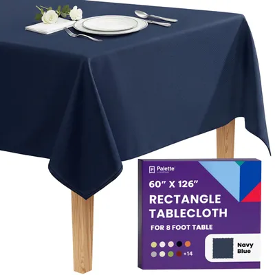 Rechteckige Tischdecke, Marineblau, 60" x 126", Polyester