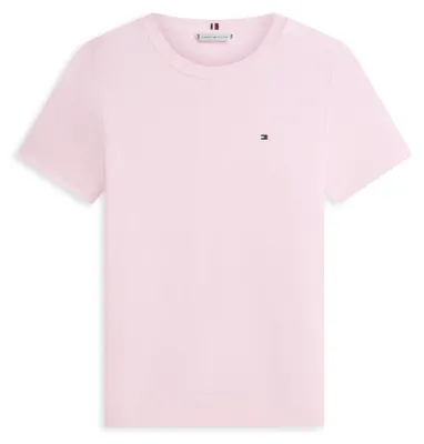 Produktbild von Tommy Hilfiger Damen Slim Cody C-nk Ww0ww40587 S/S T-Shirt, Pink (Fine STP Bonit