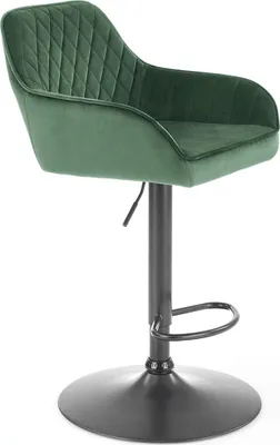 Obrázek produktu pro Halmar Barová židle H-103 - tmavozelená/černá