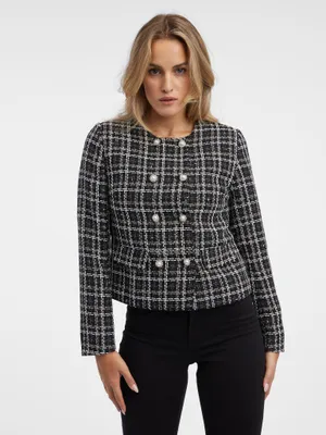 Produktbild von Orsay Schwarze gemusterte Damenjacke 491039660000__38
