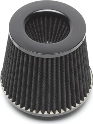 Immagine prodotto di Filtro aria a cono rotondo-conico aperto sport nero 60-90mm lunghezza universale 125mm