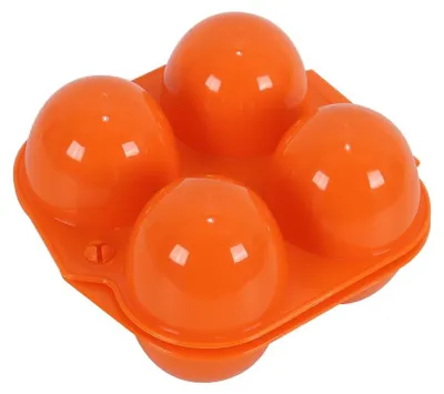 Productafbeelding van 2 stuks eierdoos voor op reis, voor 4 eieren, ideaal voor buitenreizen