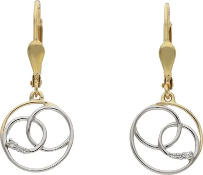 Produktbild von Ohrhänger Gold und Weißgold 585 Brillanten JL10-06-3489 JuwelmaLux