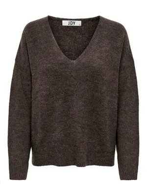 Image de JDY Damen Fein Strickpullover V-Neck JDYELANORA Longsleeve Sweater | 36