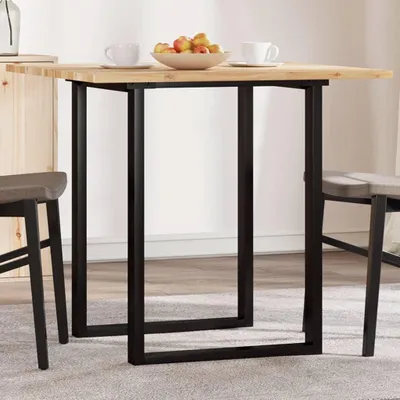 Produktbild von Quadratische Tischplatte aus massivem Akazienholz 80x80x2 cm