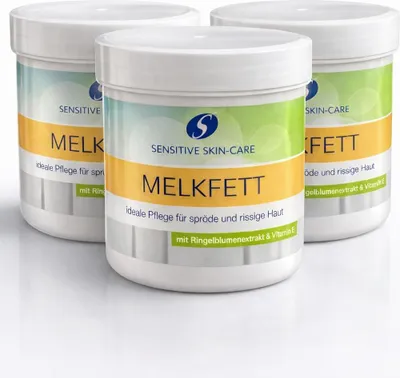 Produktbild von 3x250 ml Sens.Skincare Melkfett mit Ringelblumenextrakt § Vitamin E