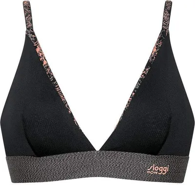 Produktbild von Sloggi Women Move Flow Light Bralette Ohne Bügel Damen BH Sport, Größe: S, Farbe: Schwarz
