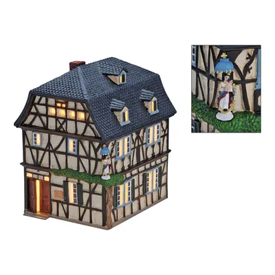 Produktbild von Lichthaus G.Wurm Porzellan Windlichthaus Romantische Strassen Schutzengel Unkel 13x19x15 cm