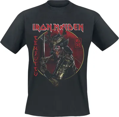 Produktbild von Iron Maiden T-Shirt Herren Senjutsu Eddie Gold Circle schwarz XL