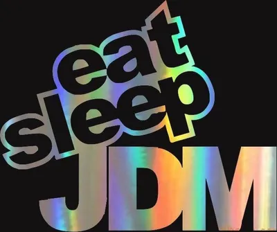 Produktbild von Jumadas Autoaufkleber JDM Eat Sleep 15x12cm schwarz