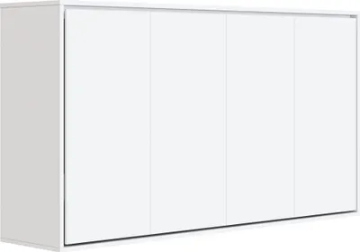 Produktbild von SMARTBett Schrankbett 100x200  Horizontal (M2 55cm Tiefe)  Weiss