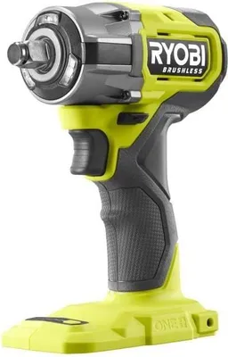 Image de Boulonneuse à Chocs RYOBI Brushless 18V, 450 Nm, 4 Modes, Emmanchement Carré 1/2", Adaptateur Hexagonal 1/4"