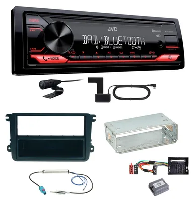 Produktbild von JVC KD-X272DBT Digitalradio USB Einbauset für Golf 5 6 Passat 3C CC B7 Touran