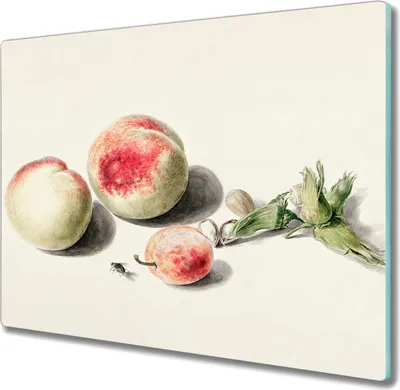 Produktbild von Coloray Hackbrett Kochplattenabdeckung Herdabdeckplatte 60x52 cm Schneidebrett Küchenbrett - Pfirsich