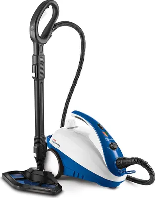 Obrázek produktu pro Polti Smart 40 Mop, Válcovitý parní čistič, 1,6 l, Černá, Modrá, Bílá, Otočné, Nerezová ocel, 1800 W
