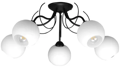 Immagine prodotto di Lampadario Con Paralumi In Vetro Classic E27
