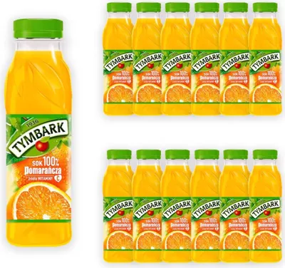 Obrázek produktu pro Tymbark 100% pomerančová šťáva 300 ml X12 ks