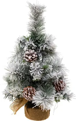 Produktbild von FEERIC | Weihnachtsbaum - Tannenbaum - 50 cm - im Jutesack - schneebedeckte Zweige - Weihnachtsdeko