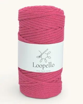 Immagine prodotto di Spago di cotone Loopello, diametro 5 mm, 100 metri – color fucsia