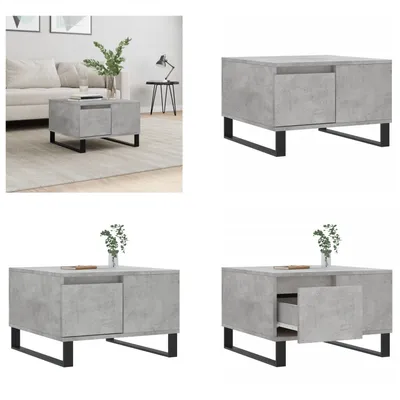 Produktbild von vidaXL Couchtisch Betongrau 55x55x36,5 cm Holzwerkstoff - Couchtisch - Couchtische - Beistelltisch - Sofatisch