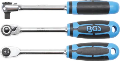 Produktbild von BGS 611 Umschaltknarre, feinverzahnt, 10 mm (3/8") nvierkant 10 mm (3/8")