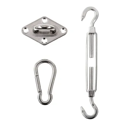 Image de Kit de fixation murale pour toile solaire - Argenté - L 20 cm