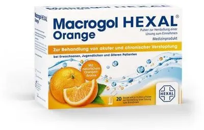 Produktbild von Macrogol Hexal Orange Plv.z.Her.e.Lsg.z.Einn.Btl. 20 St