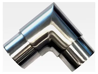 Produktbild von Eckbogen aus Edelstahl V2A für Geländer, 90 Grad, Rohr 42,4x2mm
