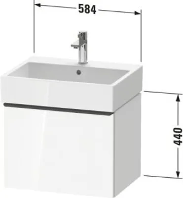 Produktbild von Duravit DE42710BD550000 DN WTU WH 584x442x440 Az 1 Ei