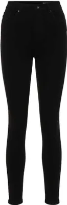 Productafbeelding van Vero Moda 10209215_2161_59_7261864, Jeans, Dames, Zwart, XS, Maximale krimp: 5%; Wassen met soortgelijke kleuren; Maximale krimp: 5%, Ophangen om te drogen, Gebruik geen bleekmiddel