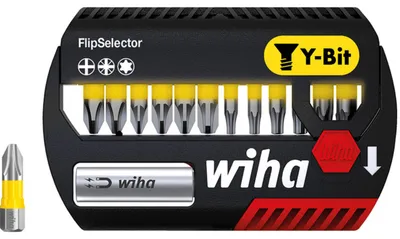 Zdjęcie produktu dla Wiha 13-częściowy zestaw bitów Y FlipSelector 25 mm 41827