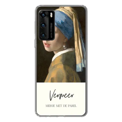 Produktbild von MuchoWow® Handyhülle Schutzhülle Hülle für Huawei P40 Das Mädchen mit dem Perlenohrring - Vermeer Silikon Softcase Handy Hülle - Handytasche
