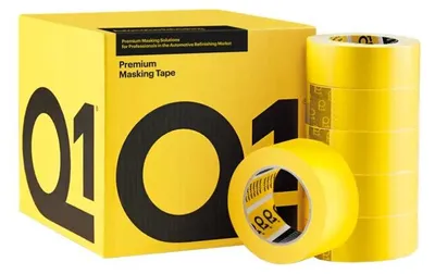 Produktbild von Q1 Premium Lackier-Abdeckband UV-beständig Gelb 48mm x 50 m