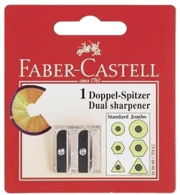 Produktbild von Doppelspitzer Metall auf Blisterkarte Packung mit 10 Stück