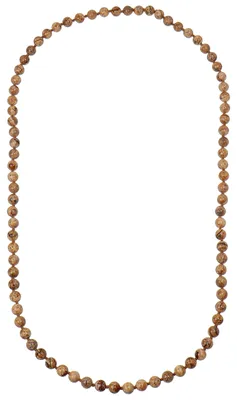 Obrázok produktu pre ELEDORO, náhrdelník s príveskami, dámsky, 80 cm, nekonečný reťaz, 8 mm, achát
