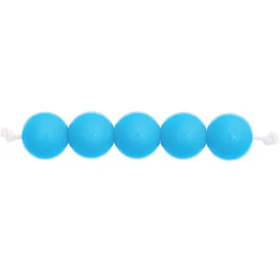 Image de 24 perles rondes 10 mm - turquoise