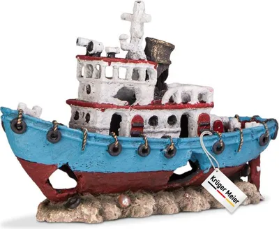 Produktbild von Kruger Meier Schiffswrack – Aquariumboot 28x9x18 cm