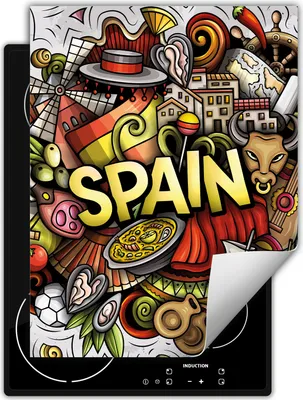 Produktbild von DarHaus Herdabdeckplatte Einteilig Küche Abdeckplatte für Glaskeramikfeld Abdeckung Induktionskochfeld Aufrollbare Matte 40x52 cm, Spanien