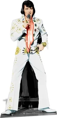 Produktbild von Celebrity Pappaufsteller (Stand Up) - Elvis Presley Vegas White Suit (185 cm)