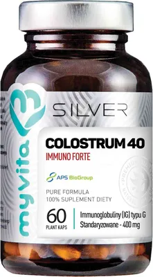Produktbild von Colostrum 40 Immuno Forte IG Type G Standardized 60 Capsules 400mg