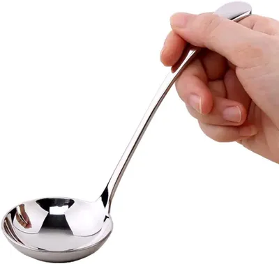Suppenkelle aus Edelstahl, silber, 20 cm, spülmaschinengeeignet