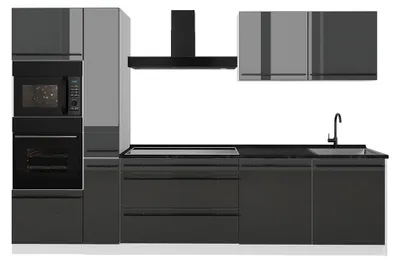 Imagen del producto de Mueble de cocina Vicco R-Line Antracita alto brillo/Blanco 310 cm encimera Antracita, Model 67674
