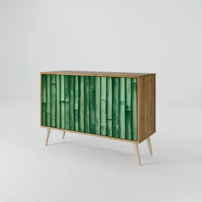 Produktbild von Spacerebels Kommode mit 2 Türen - Sideboard Komodenschrank - Highboard - Kleiderschrank Möbel - Wohnzimmer Schlafzimmer - 57,5×111×42 (HxBxT)